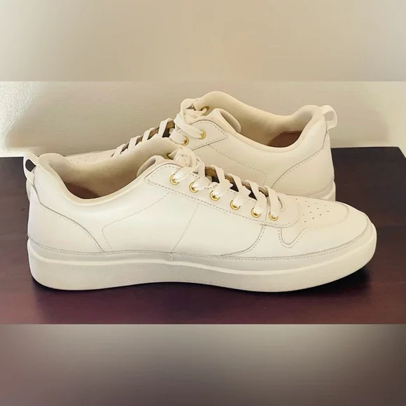 Unisex Fashionable Vionic Elise Leather Lace Up Sneakers - White Size 11 - Picture 7 of 12